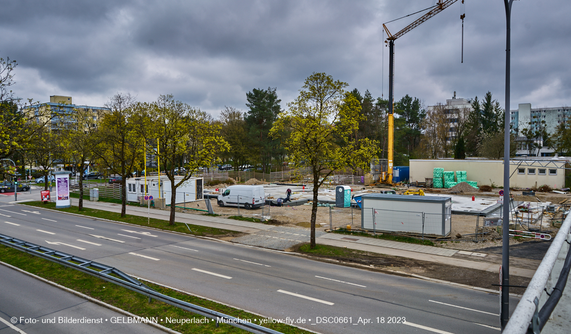 18.04.2023 - Baustelle Haus für Kinder in Neuperlach